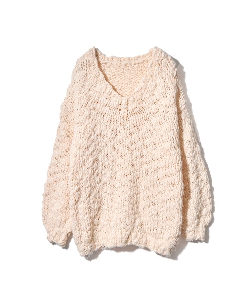 ノートルエモアNOTREemor émor handmade knit tops NOTRE emor（ノートルエモア） ニット セーター emor handmade knit