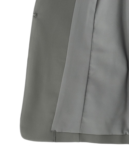 「NATURAL BEAUTY BASIC」 ノーカラージャケット SMALL グレー レディース_画像9