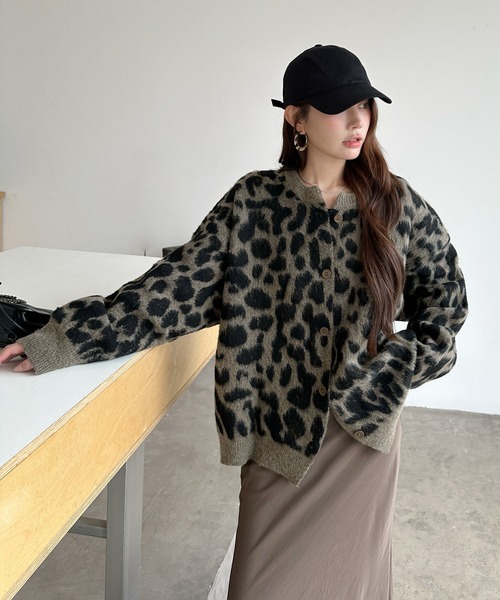 カーディガン レオパード柄カーディガン レディース : ZOZOTOWN Yahoo