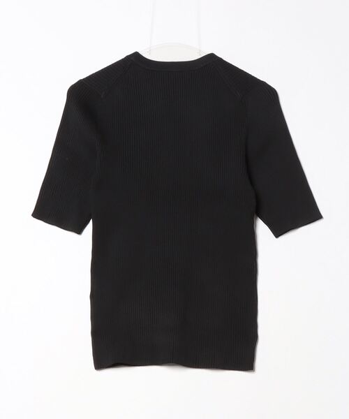 「RONEL」 半袖ニット M ネイビー レディース_画像2