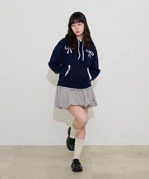 【超特価‼️】MSGM エムエスジーエム バンブー柄フリンジスカート 40 FCMM スカート 「日本限定」PUMPKIN SKIRT / パンプキンスカート