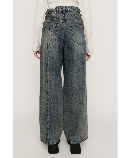 SLY J/W ジャストウエスト スイッチング ストレートパンツ 秋服 1 SLY（スライ） ジーンズ デニム デニムパンツ 「新色追加」J/W