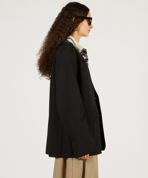 美品　今期　prank project シアーシングルジャケット PRANK PROJECT(プランク プロジェクト)｜グランピアンズウールノー