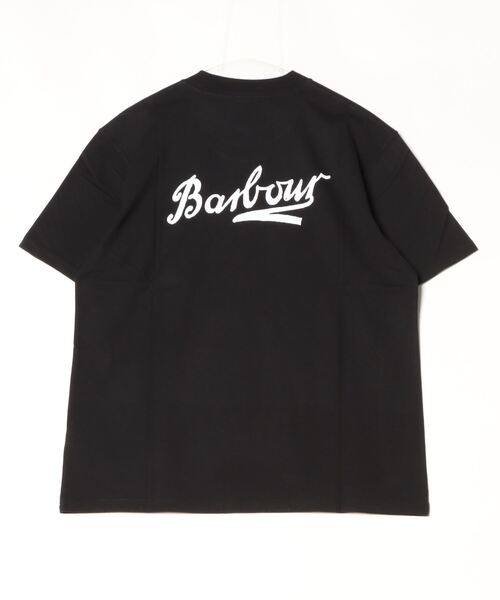 「Barbour」 半袖Tシャツ 40 ブラック メンズ_画像2
