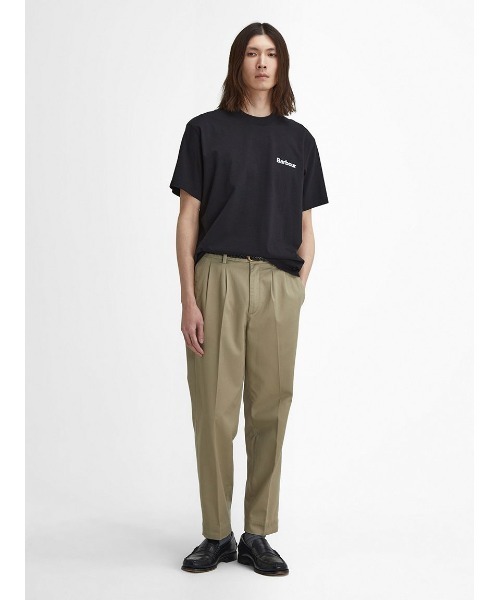 「Barbour」 半袖Tシャツ 40 ブラック メンズ_画像7