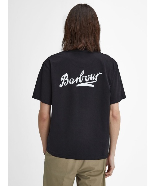 「Barbour」 半袖Tシャツ 40 ブラック メンズ_画像8
