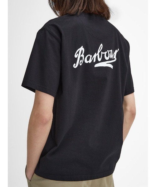 「Barbour」 半袖Tシャツ 40 ブラック メンズ_画像9