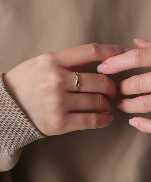 1号　スピックアンドスパン　lilas ウェーブ　リング　k10 ダイヤ 1号 スピックアンドスパン lilas ウェーブ リング k10 ダイヤ