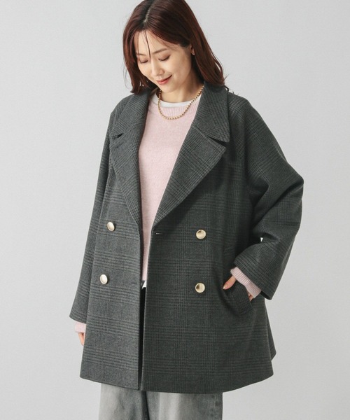 GLOBAL WORK（グローバルワーク） チェスターコート LARGE グレー系