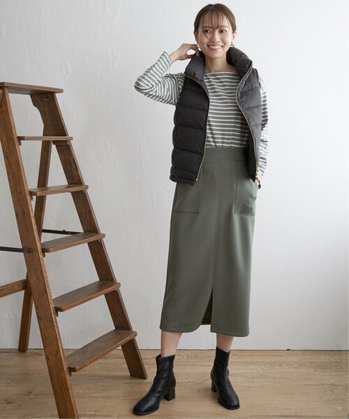 「ikka」 ベスト M チャコールグレー レディース_画像4