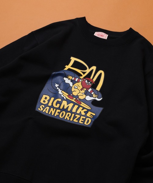 BIG MIKE（ビッグマイク） トレーナー スウェット 裏毛 クルーネック 
