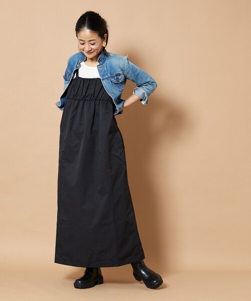「Freada」 キャミソールワンピース ONE SIZE グリーン レディース_画像3