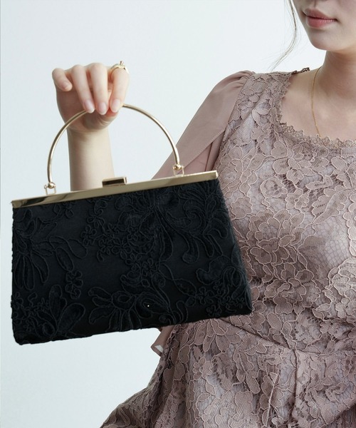 DRESS+（ドレスプラス） ハンドバッグ レース パーティーバッグ 2WAY