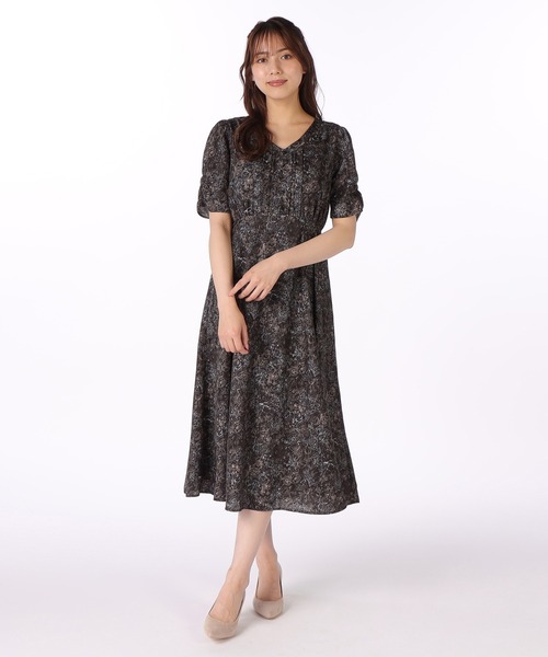 「LAISSE PASSE」 半袖ワンピース SMALL ブラック レディース_画像5
