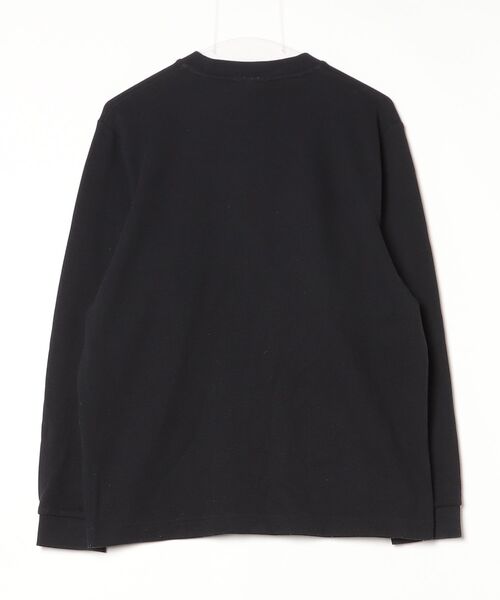 「LACOSTE」 ワンポイント長袖Tシャツ M ブラック メンズ_画像2