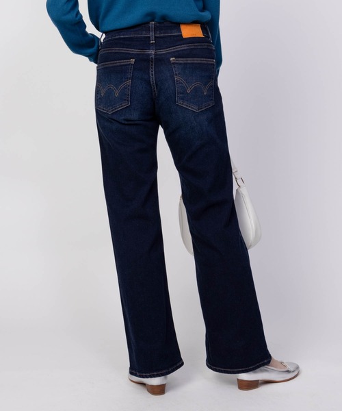 「EDWIN」 ブーツカットデニムパンツ X-SMALL ダークネイビー レディース_画像4