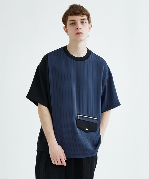 CULLNI シャツ ネイビー 半袖 クルニ CULLNI（クルニ） 半袖Tシャツ 2 ネイビー メンズ : ZOZOTOWN Yahoo!店