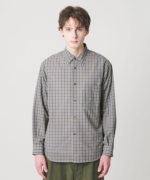 H BEAUTY&YOUTH チェック柄 長袖シャツ Mサイズ BEAUTY＆YOUTH UNITED ARROWS シャツ ツイスト チェック レギュラー