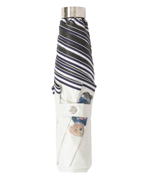 折りたたみ傘 「WEB限定」遮光100% 晴雨兼用 折りたたみ日傘 ”POLO FLAG BEAR” ポーチ付 レディース メンズの画像
