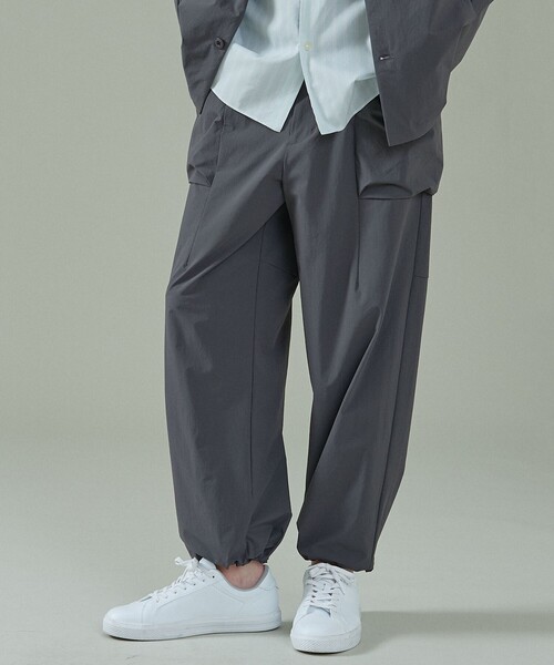 ABAHOUSE（アバハウス） ワイドパンツ パンツ 「CORDURA」TUCK＆DARTS