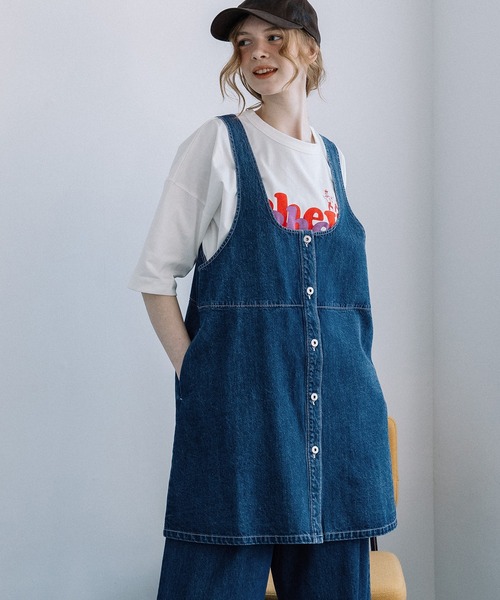 POU DOU DOU（プードゥドゥ） ベスト ジレ 2wayデニムオーバーベスト