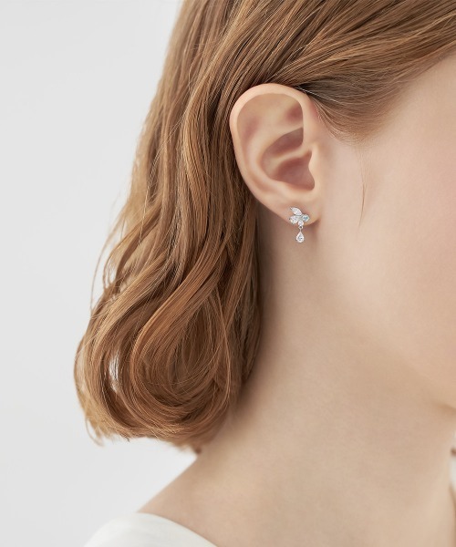 CANAL 4℃（カナルヨンドシー） ピアス 「3月誕生石」シルバー アクア