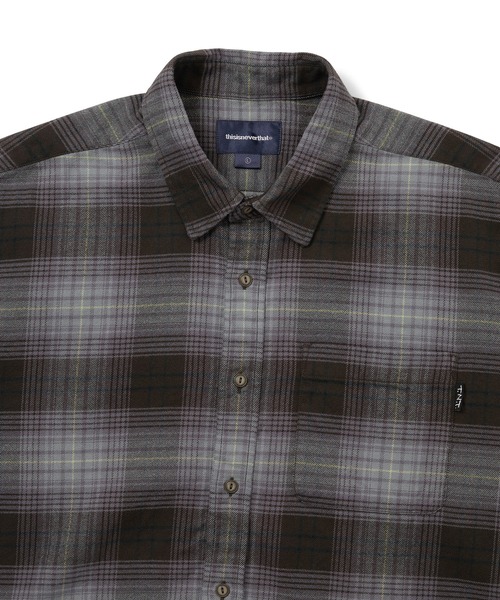 メンズウェア PREMIUM FLANNEL CHECK L/S SHIRT GRAY thisisneverthat（ディスイズネバーザット） シャツ Flannel Check