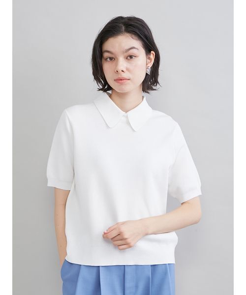 Ameri(アメリ) ニット セーター DOCKING PATTERN FRINGE KNIT Ameri(アメリ) ニット セーター DOCKING PATTERN FRINGE KNIT