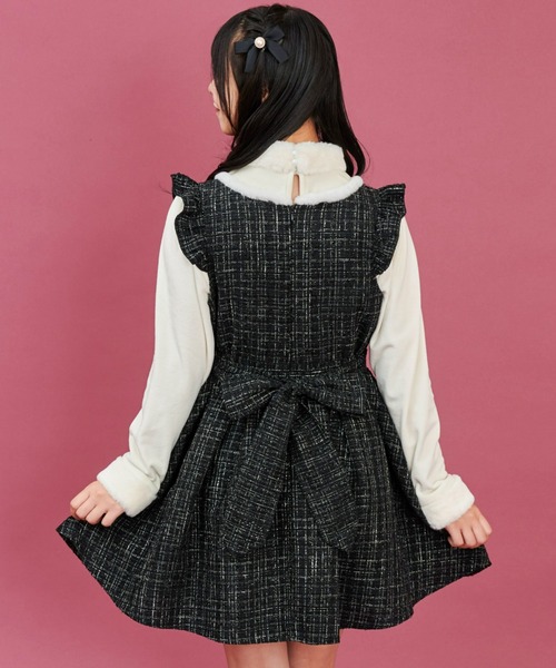 「Secret Honey」 ノースリーブワンピース MEDIUM ダークブラック レディース_画像3