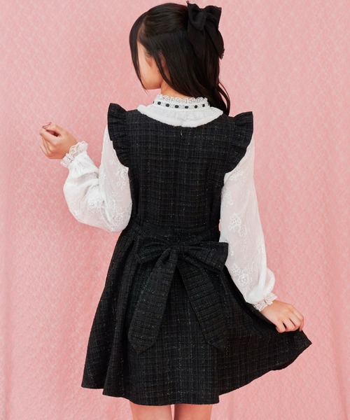 「Secret Honey」 ノースリーブワンピース MEDIUM ダークブラック レディース_画像6