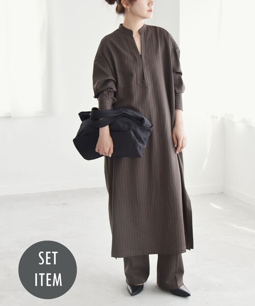 「quaranciel」 セットアップ ONE SIZE ブラウン レディース