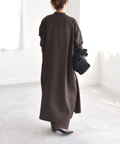 「quaranciel」 セットアップ ONE SIZE ブラウン レディースの画像