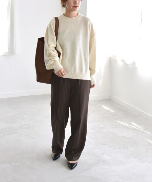 「quaranciel」 セットアップ ONE SIZE ブラウン レディースの画像