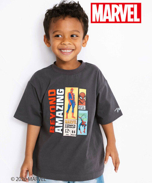 WASK（ワスク） tシャツ 「スパイダーマン」コミックプリントBIGT