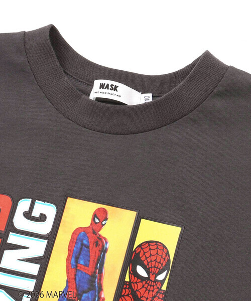 WASK（ワスク） tシャツ 「スパイダーマン」コミックプリントBIGT