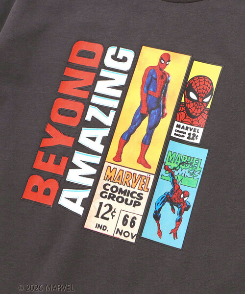 WASK（ワスク） tシャツ 「スパイダーマン」コミックプリントBIGT