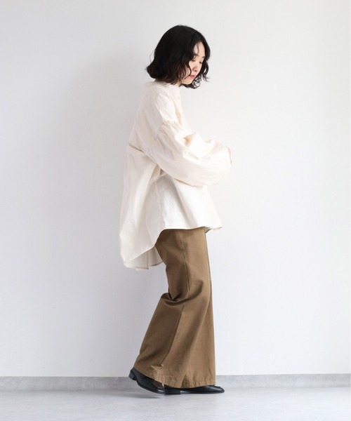 「cepo」 長袖ブラウス M ブラウン レディース_画像2