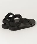 「Teva」 フラットサンダル 24cm ブラ...の詳細画像1
