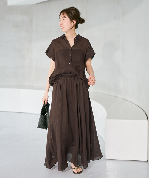 spick&span 刺繍フレアスカート 38 Spick＆Span（スピック アンド スパン） スカート 「セットアップ可