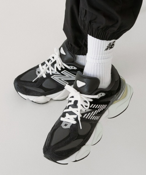「New Balance」 ローカットスニーカー 26.5cm ブラック レディース
