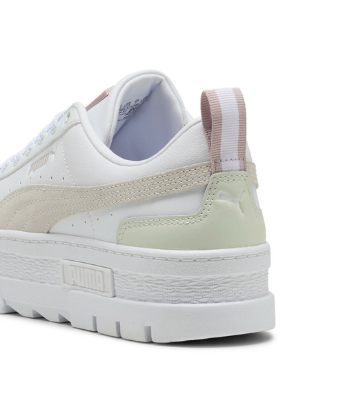 「PUMA」 ローカットスニーカー 26.0cm ブラック×ホワイト レディース_画像3