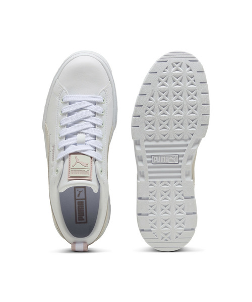 「PUMA」 ローカットスニーカー 26.0cm ブラック×ホワイト レディース_画像4