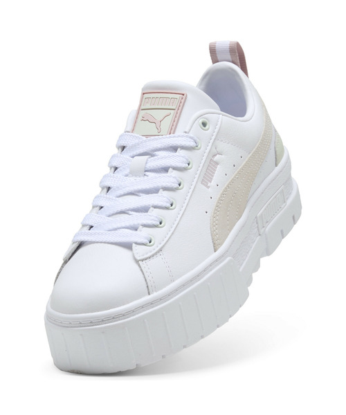 「PUMA」 ローカットスニーカー 26.0cm ブラック×ホワイト レディース_画像6