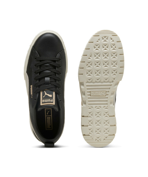 「PUMA」 ローカットスニーカー 26.0cm ブラック×ホワイト レディース_画像9