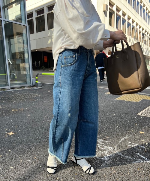 「PUAL CE CIN」 デニムパンツ FREE ブルー レディース_画像2