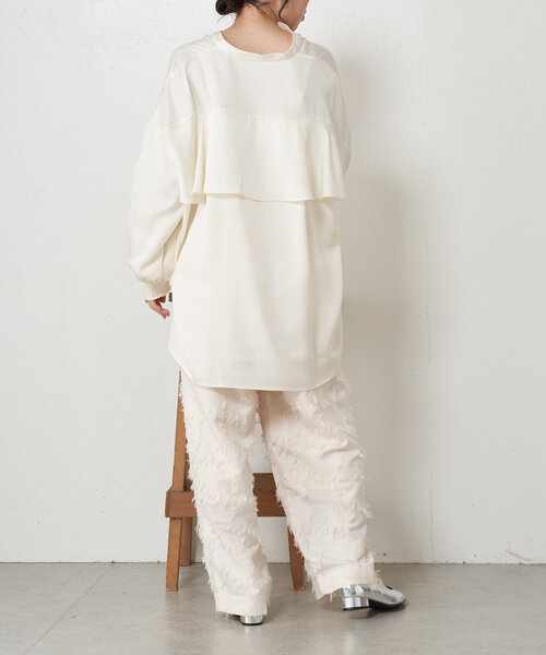 「Jena espace merveilleux」 長袖ブラウス FREE ベージュ レディース_画像5