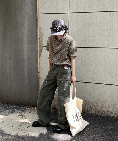 Ressaca（レサーカ） ワイドパンツ パンツ ルーズシルエットペイント風