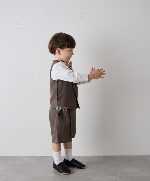「riziere」 「KIDS」ベスト 160 ライトブラウン キッズ_画像6