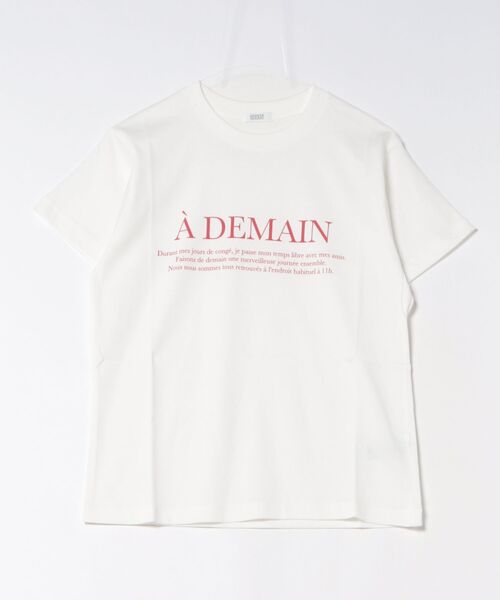 「LOWRYS FARM」 半袖Tシャツ FREE ホワイト レディース_画像2