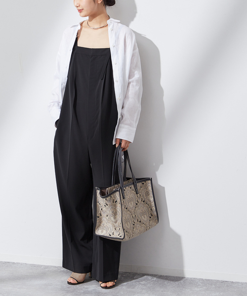 「journal standard L'essage」 オーバーオール 38 グレー レディース_画像8